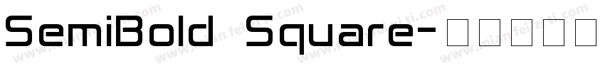 SemiBold Square字体转换